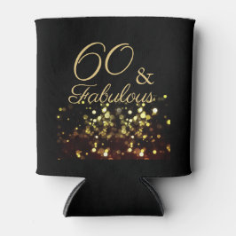 Elegant 60 en Fabulous Zwart en Goud Blikjeskoeler