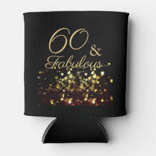 Elegant 60 en Fabulous Zwart en Goud Blikjeskoeler