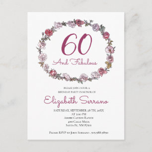 Elegant 60 en verbluffende uitnodigingen van de ve