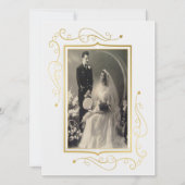 Elegant 60-jarig jubileumfeest van goud kaart (Voorkant)