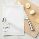 Elegant 60, wat grappig citaat 60th Birthday Theedoek (Quarter Fold)