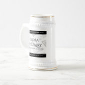 Elegant 60e 75e Diamond Bruiloft Jubileum Bierpul (Voorkant links)