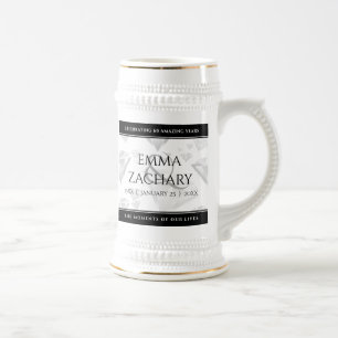 Elegant 60e 75e Diamond Bruiloft Jubileum Bierpul