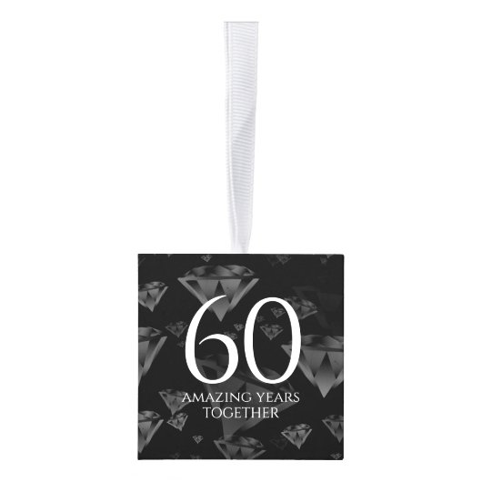 Elegant 60e 75e Diamond Bruiloft Jubileum Decoratie (Rechts)