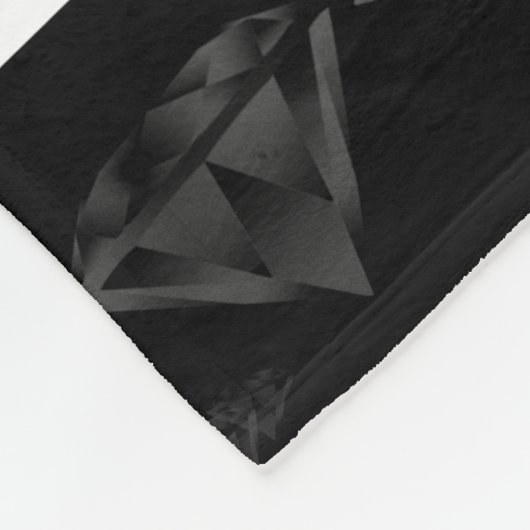 Elegant 60e 75e Diamond Bruiloft Jubileum Fleece Deken (Hoek)