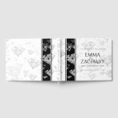 Elegant 60e 75e Diamond Bruiloft Jubileum Gastenboek (Volledig)