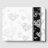 Elegant 60e 75e Diamond Bruiloft Jubileum Gastenboek (Achterkant)