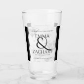 Elegant 60e 75e Diamond Bruiloft Jubileum Glas (Achterkant)