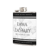 Elegant 60e 75e Diamond Bruiloft Jubileum Heupfles (Links)