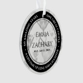 Elegant 60e 75e Diamond Bruiloft Jubileum Ornament (voorkant)