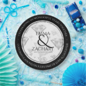 Elegant 60e 75e Diamond Bruiloft Jubileum Papieren Bordje (Feest)