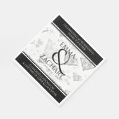 Elegant 60e 75e Diamond Bruiloft Jubileum Servet (Hoek)