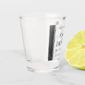 Elegant 60e 75e Diamond Bruiloft Jubileum Shot Glas (Links)