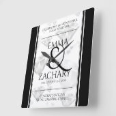 Elegant 60e 75e Diamond Bruiloft Jubileum Vierkante Klok (Hoek)