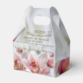 Elegant 60e bruiloft Jubileum Bedankdoosjes (Voorkant Zijde)