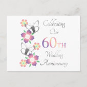 Elegant 60e Jubileum Briefkaart (Voorkant)