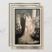 Elegant 60e Jubileum feestdag Kaart (Voorkant / Achterkant)