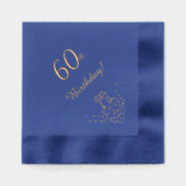 Elegant 60e Jubileum Folie Servetten (Voorkant)