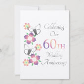 Elegant 60e Jubileum Kaart (Voorkant)