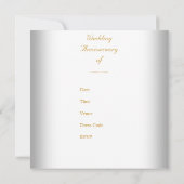 Elegant 60e trouwjubileum witgoud kaart (Achterkant)