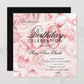 Elegant 60e verjaardag Floral Roos Gold (Voorkant / Achterkant)