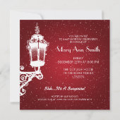 Elegant 60e verjaardag lamp rood kaart (Achterkant)