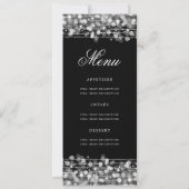 Elegant 60e verjaardag Programma Silver met Menu (Achterkant)