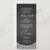 Elegant 60e verjaardag Star Sparkle Black Kaart (Achterkant)