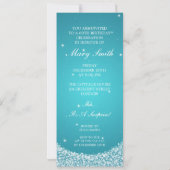 Elegant 60e verjaardag Star Sparkle Blue Kaart (Achterkant)