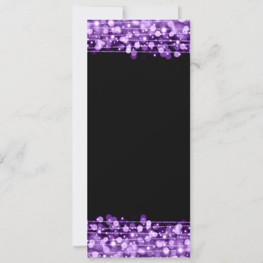 Elegant 60e verjaardagsfeestprogramma Paarse Kaart (Achterkant)