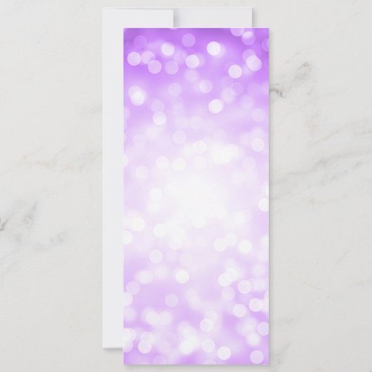Elegant 60e verjaardagsprogramma Paarse Bokeh Kaart (Achterkant)