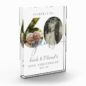 Elegant 60ste bruiloft Jubileum 2 Fotoblokken (Links)