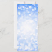 Elegant 60ste verjaardag programma Navy Blue Bokeh (Achterkant)