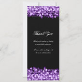 Elegant 60ste verjaardag programma Paarse dank u (Achterkant)