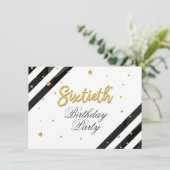 Elegant 60ste verjaardag script kaart (Staand voorkant)