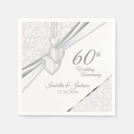 Elegant 60th/75th Wedding Jubileum Design Servet
