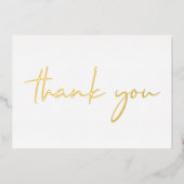 Elegant 60th Birthday Foil Thank You Card Folie Uitnodiging (Voorkant)
