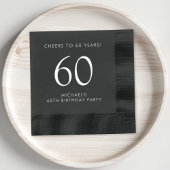 Elegant 60th Birthday Party Folie Servetten