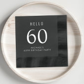 Elegant 60th Birthday Party Folie Servetten