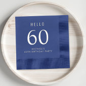 Elegant 60th Birthday Party Folie Servetten