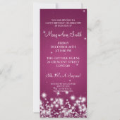 Elegant 60th Birthday Party Winter Sparkle Berry Kaart (Achterkant)