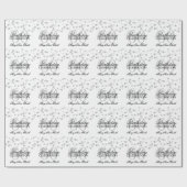 Elegant 60th Birthday Silver Foil Glitter Lights Cadeaupapier (Vlak)