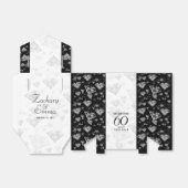 Elegant 60th Diamond Wedding Jubileum Bedankdoosjes (Uitgevouwen)