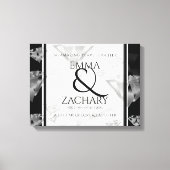 Elegant 60th Diamond Wedding Jubileum Canvas Afdruk (Voorkant)