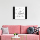 Elegant 60th Diamond Wedding Jubileum Canvas Afdruk (Insitu (Woonkamer))