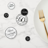 Elegant 60th Diamond Wedding Jubileum Confetti (Groep)