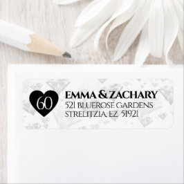 Elegant 60th Diamond Wedding Jubileum Etiket