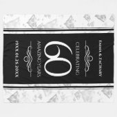 Elegant 60th Diamond Wedding Jubileum Fleece Deken (Voorkant (Horizontaal))
