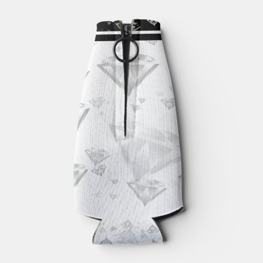 Elegant 60th Diamond Wedding Jubileum Flesjeskoeler (Achterkant)