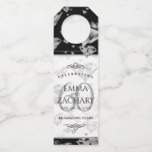 Elegant 60th Diamond Wedding Jubileum Flessenhanger (Achterkant)